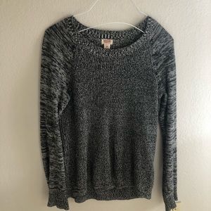 Super cute black and white sweater